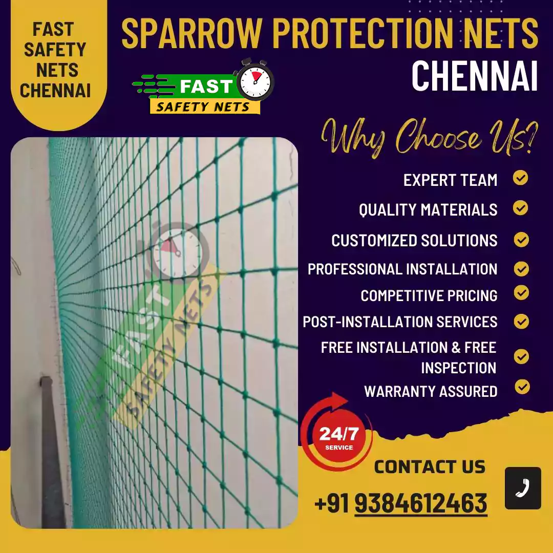 Sparrow Protection Nets Chennai