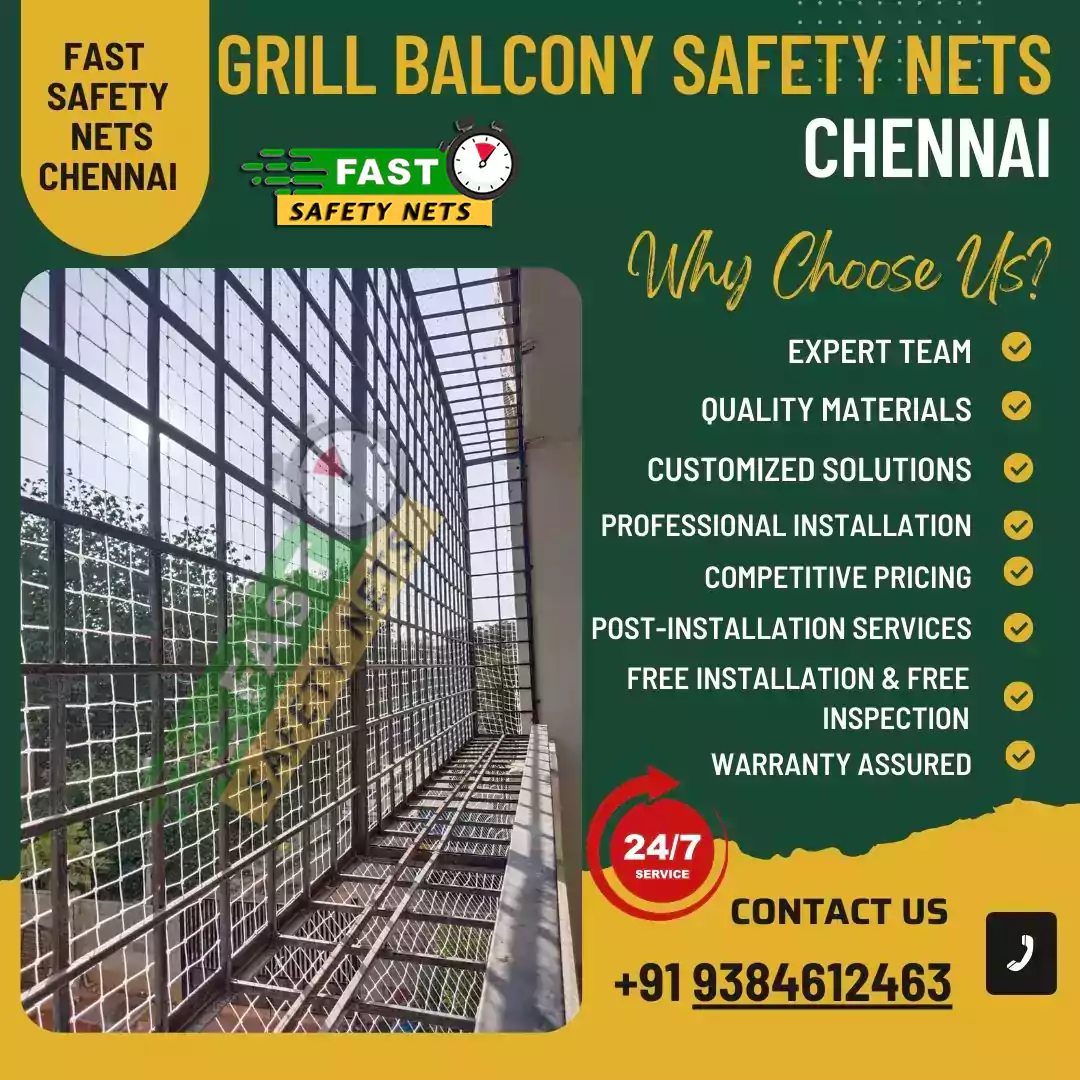 Grill Balcony Safety Nets Chennai
